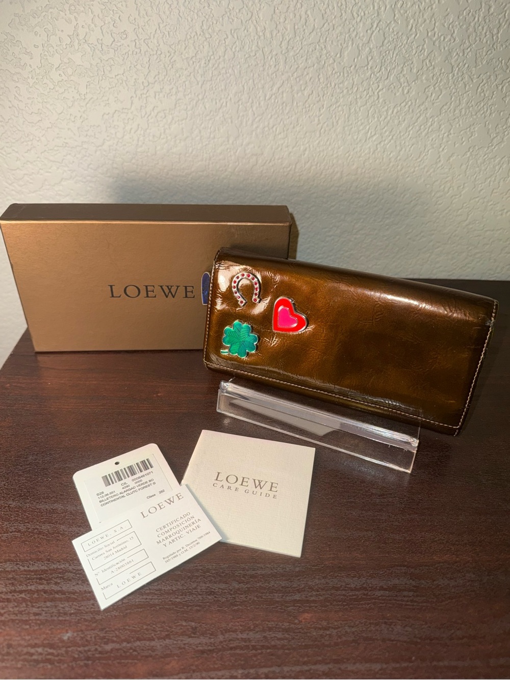 ULTRA RARE LOEWE “GOOD LUCK” LONG WALLET